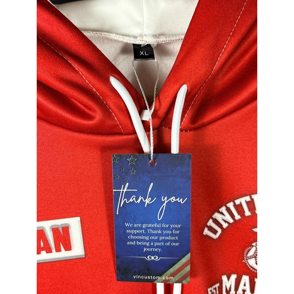 🎉 (Women’s XL) I Am Not Most Women Red Veteran Hoodie - Picture 6 of 8